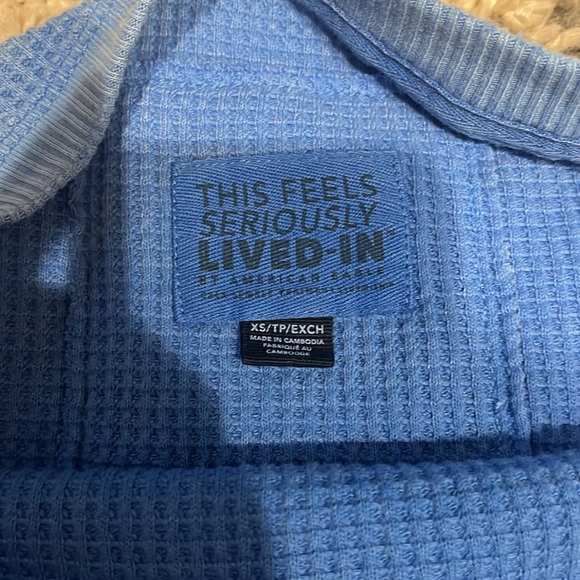 Aerie Waffle Oversized Crewneck - Picture 2 of 2